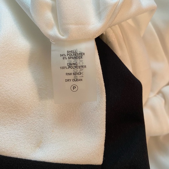 Tommy Hilfiger Size 4 Black and White Dress NWT Retail $99.00 - Picture 4 of 5